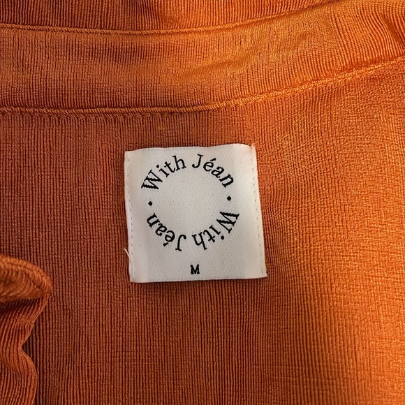 With Jean Orange Dress - Picture 3 of 3